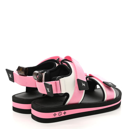 Louis Vuitton Monogram Flat Arcade Sandals 37 Pink 4 of 8