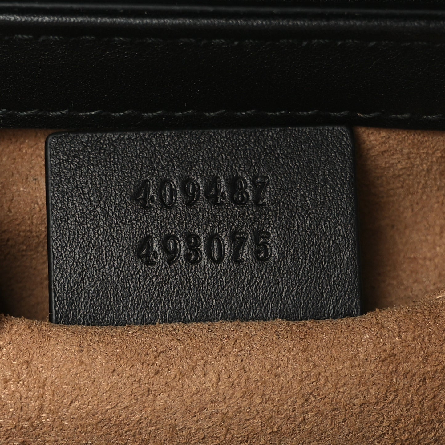 GG Supreme Monogram Calfskin Small Padlock Shoulder Bag Beige Black Cuir