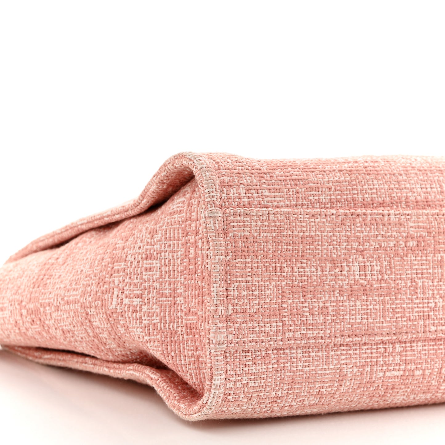 Lurex Boucle Small Deauville Tote Pink