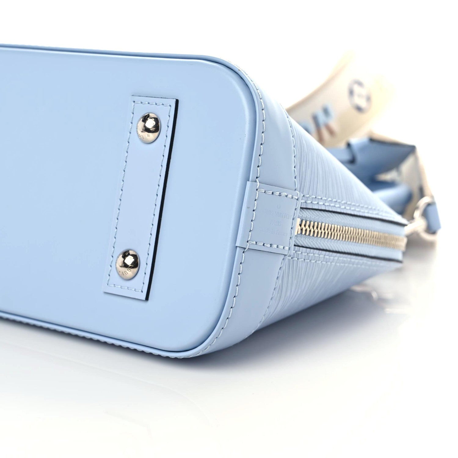 Louis Vuitton Epi Jacquard Alma BB Bleu Nuage 6 of 9