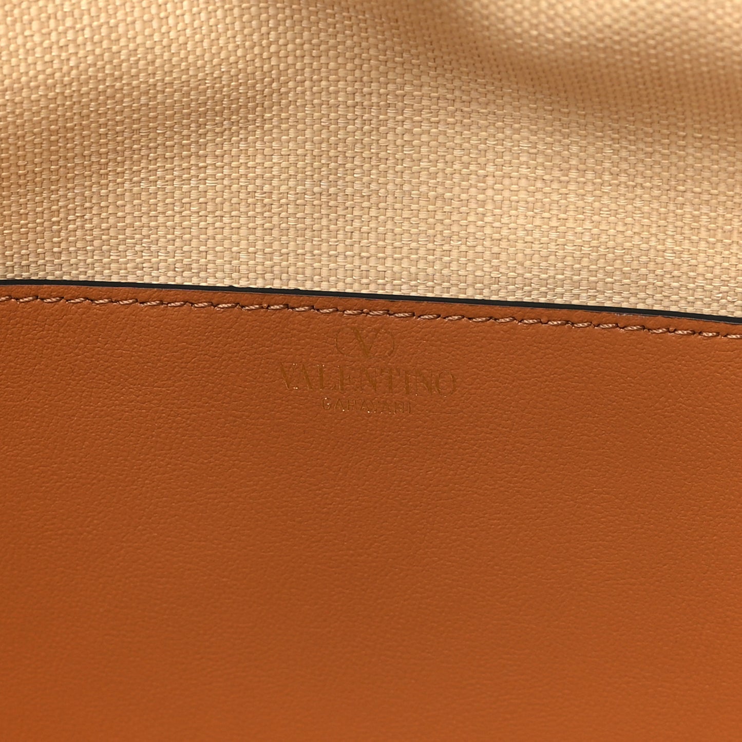 Synthetic Raffia Calfskin Rockstud Garden Tote Bag Natural Almond