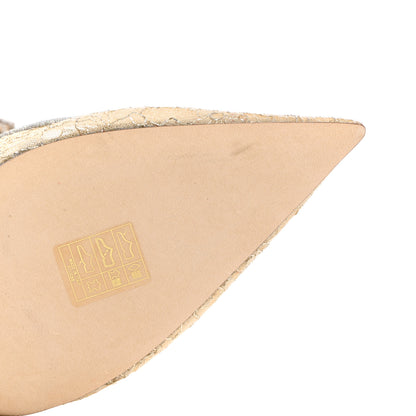 Jimmy Choo Lace Crystal Bing 100 Pumps 37 Ivory 11 of 13