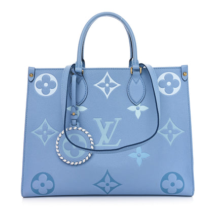 Louis Vuitton Empreinte Monogram Giant By The Pool Onthego MM Summer Blue 1 of 10