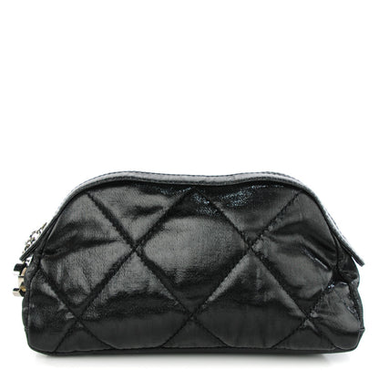 Chanel Coated Canvas Le Marais Cosmetic Pouch Black 1 of 8