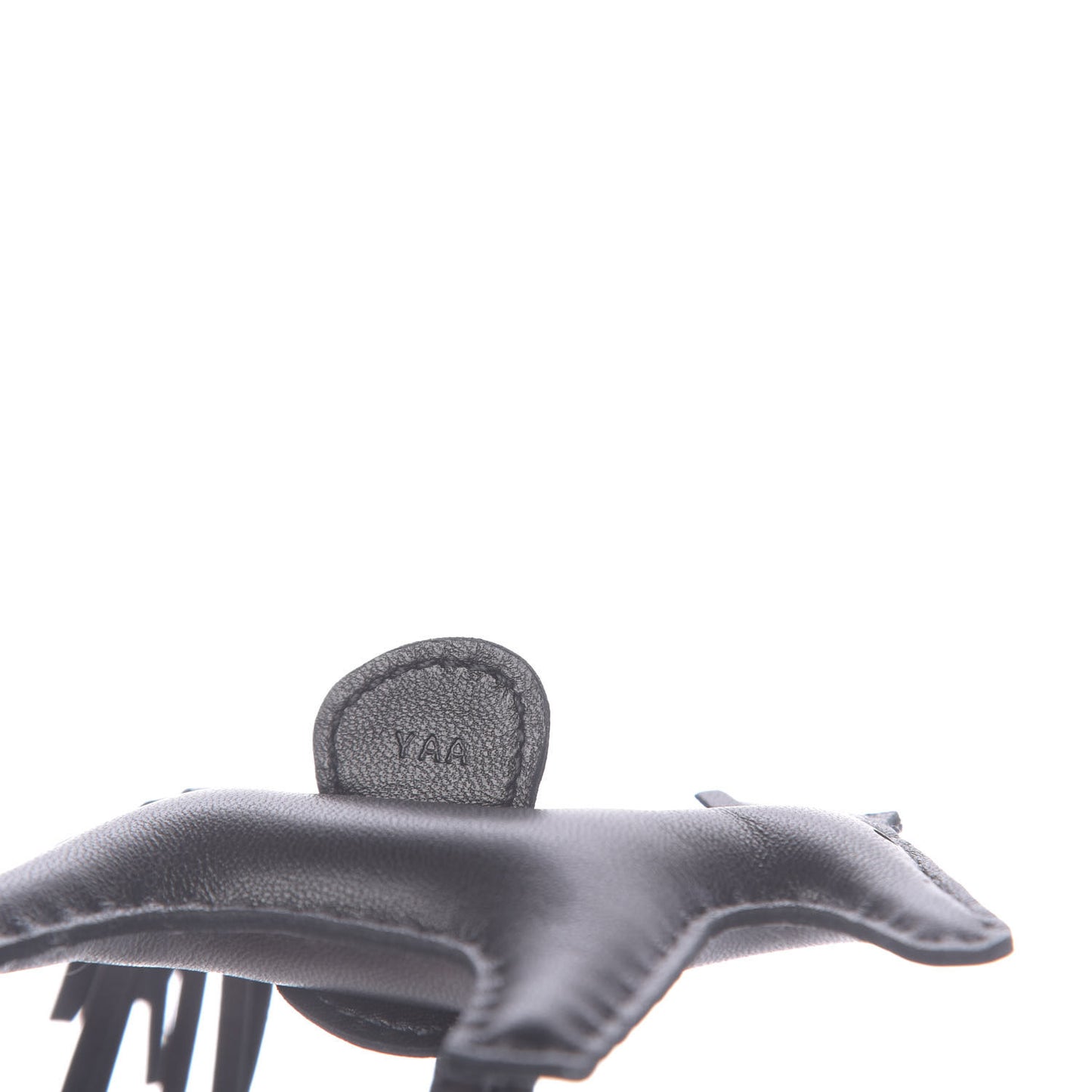 Milo Lambskin Grigri Rodeo Horse Bag Charm PM So Black