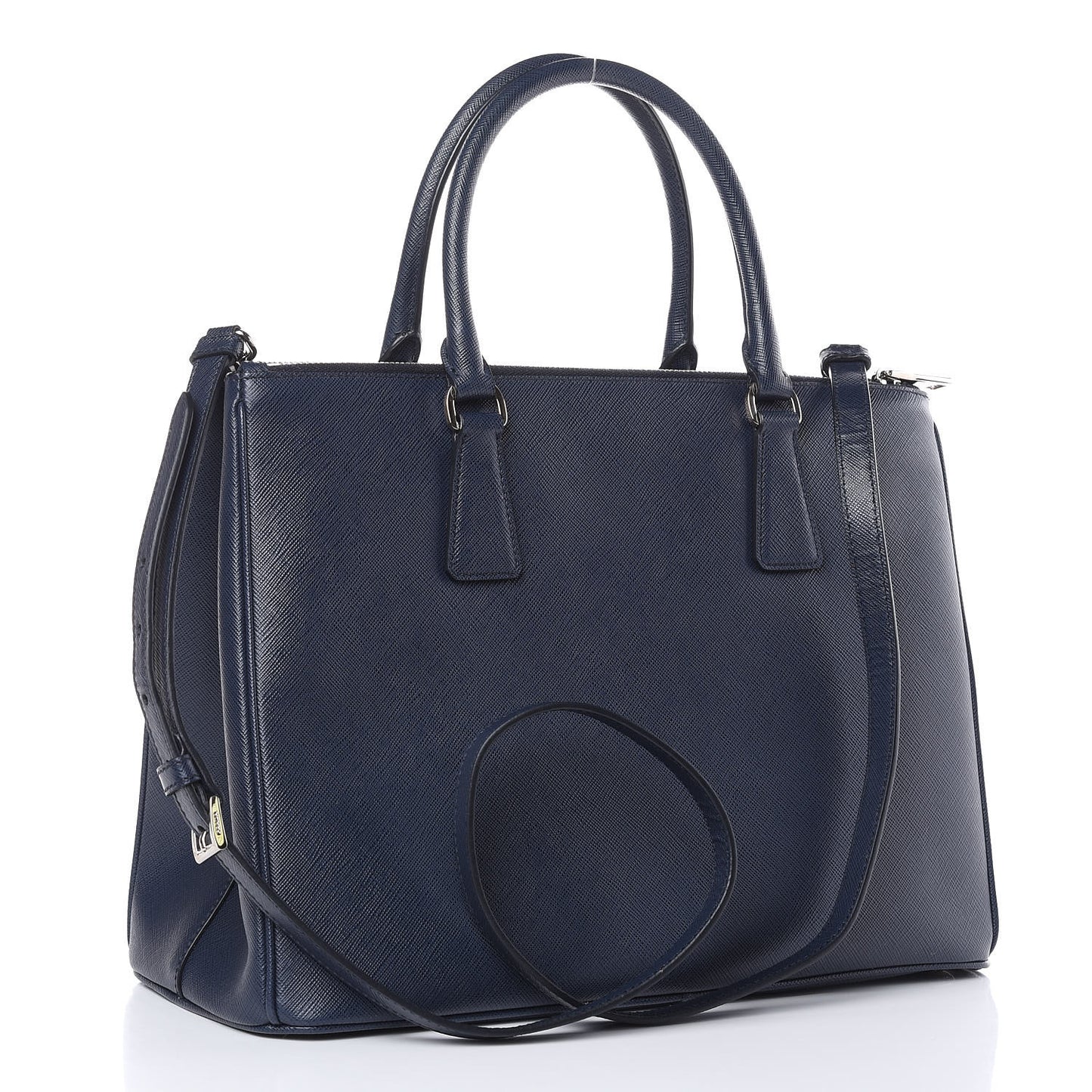 Saffiano Medium Galleria Double Zip Tote Baltico