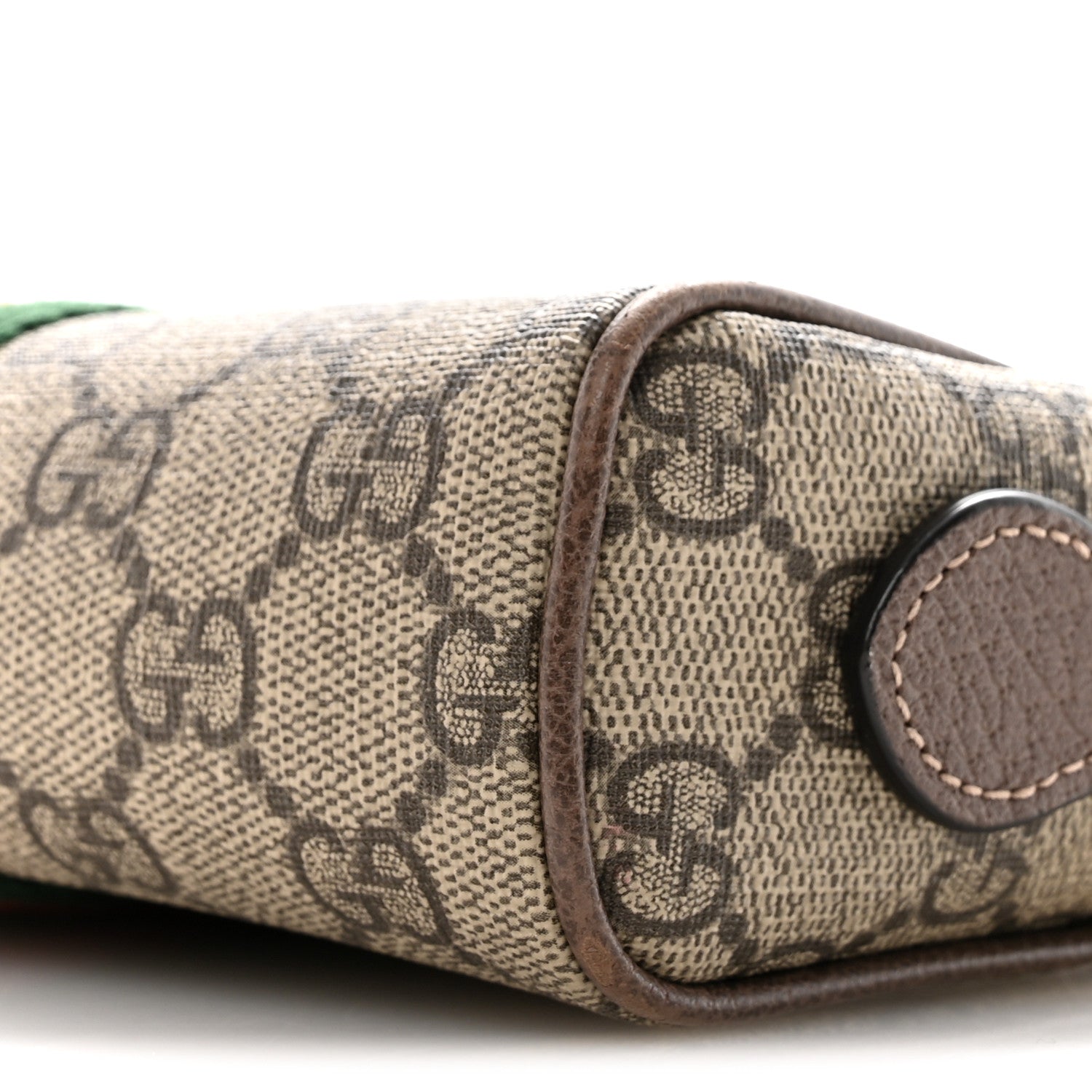 Gucci GG Supreme Monogram Web Mini Ophidia Shoulder Bag Brown 10 of 15