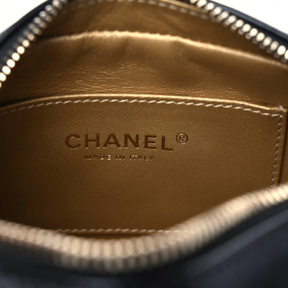 Chanel Lambskin Quilted CC Pearl Crush Camera Case Black 6 of 9