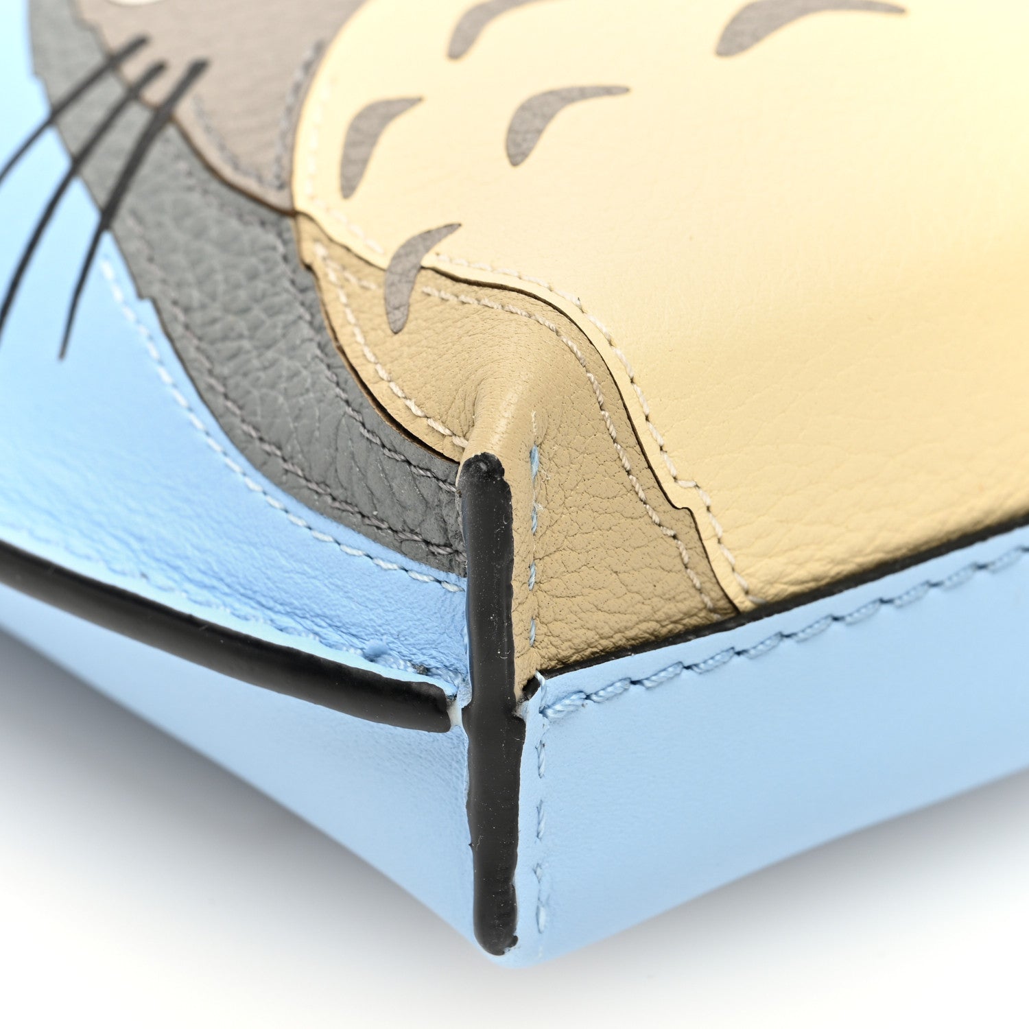 Loewe X MY NEIGHBOR TOTORO Calfskin Gate Pocket Blue Tan Multicolor 10 of 11