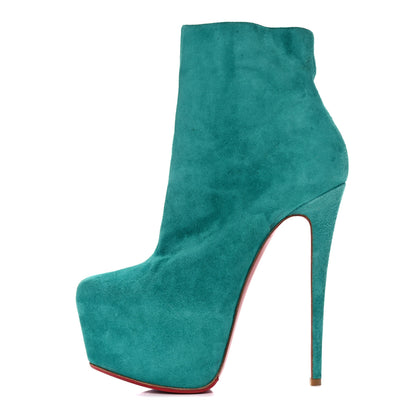 Christian Louboutin Veau Velours Fierce 160 Ankle Boots 38.5 Noumea 1 of 16
