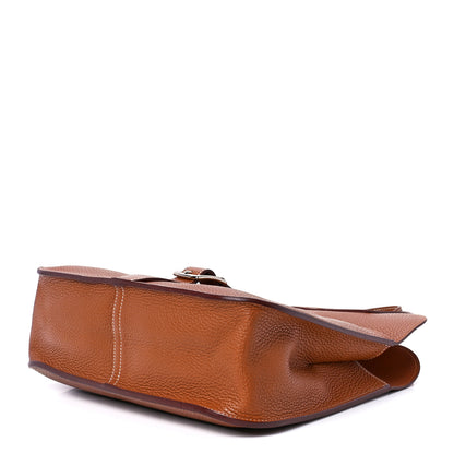 Hermes Taurillon Clemence Halzan 31 Gold 9 of 12