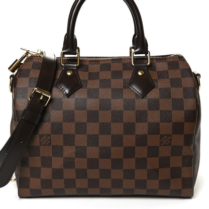 Louis Vuitton Damier Ebene Speedy Bandouliere 25 9 of 13