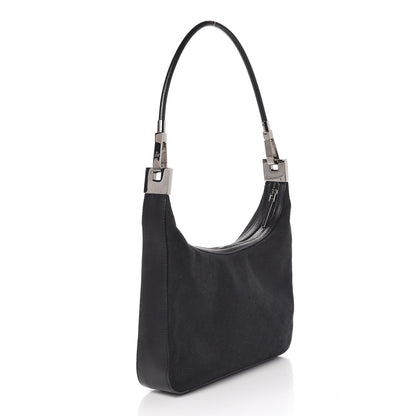Gucci Monogram GG Clasp Hobo Black 3 of 14