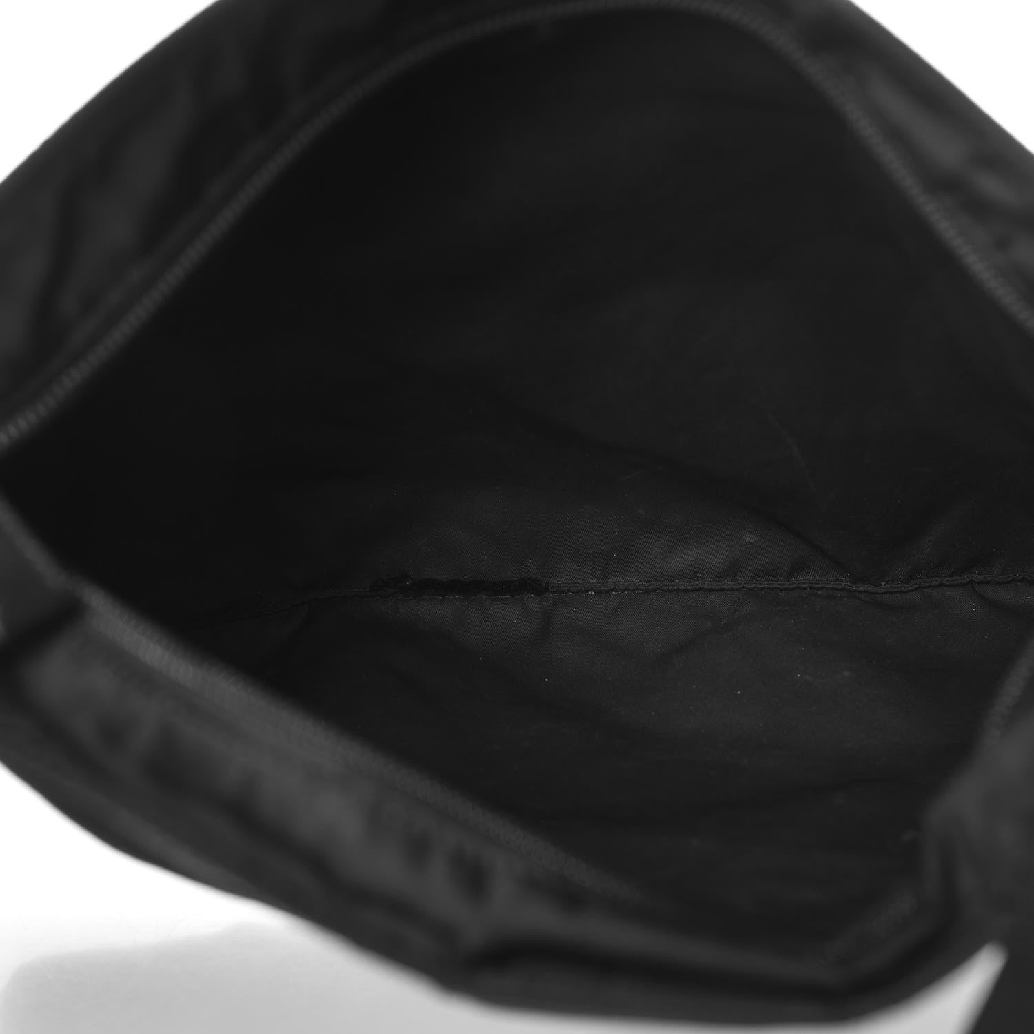 Prada Tessuto Nylon Flat Messenger Bag Black 5 of 7