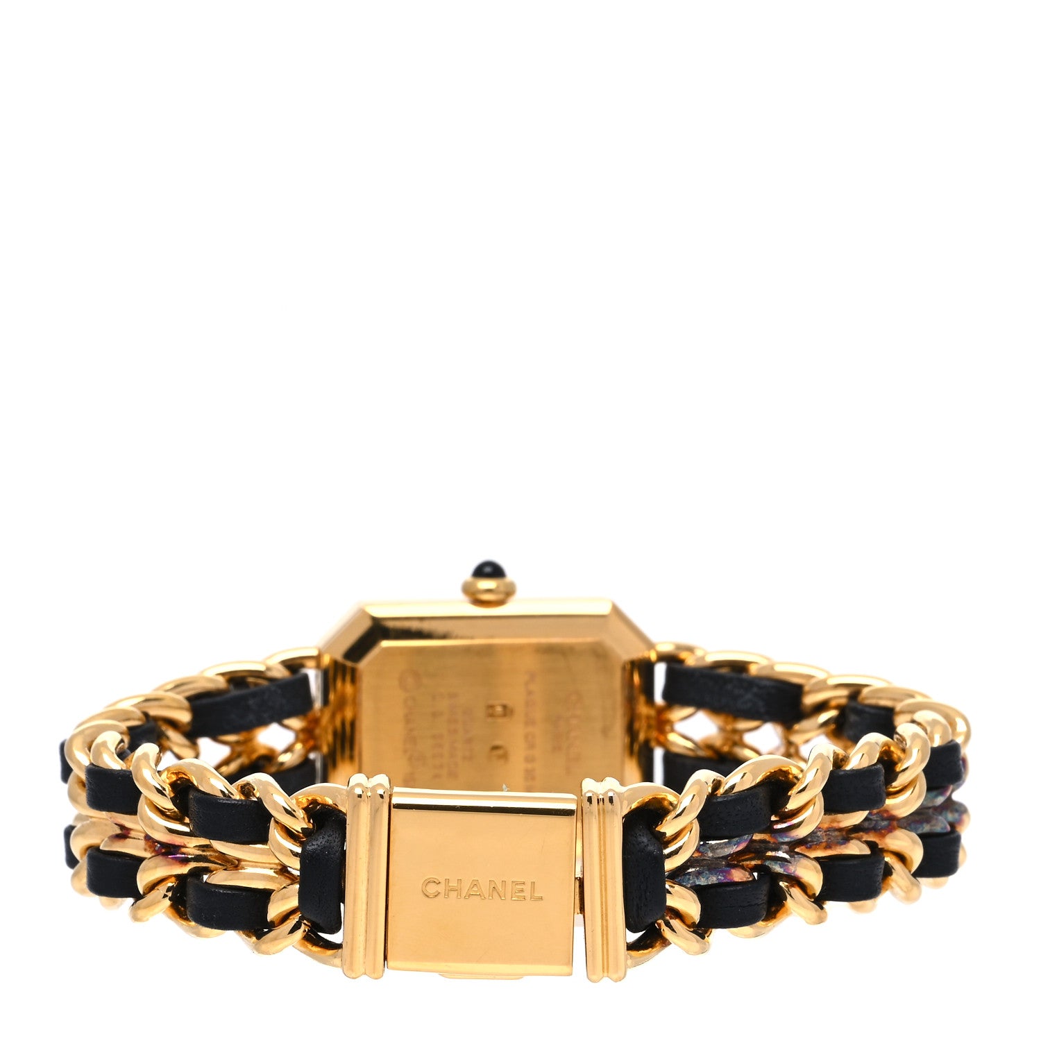 Chanel Stainless Steel Lambskin 20mm Chain Premiere Quartz Watch Gold L 3 of 4