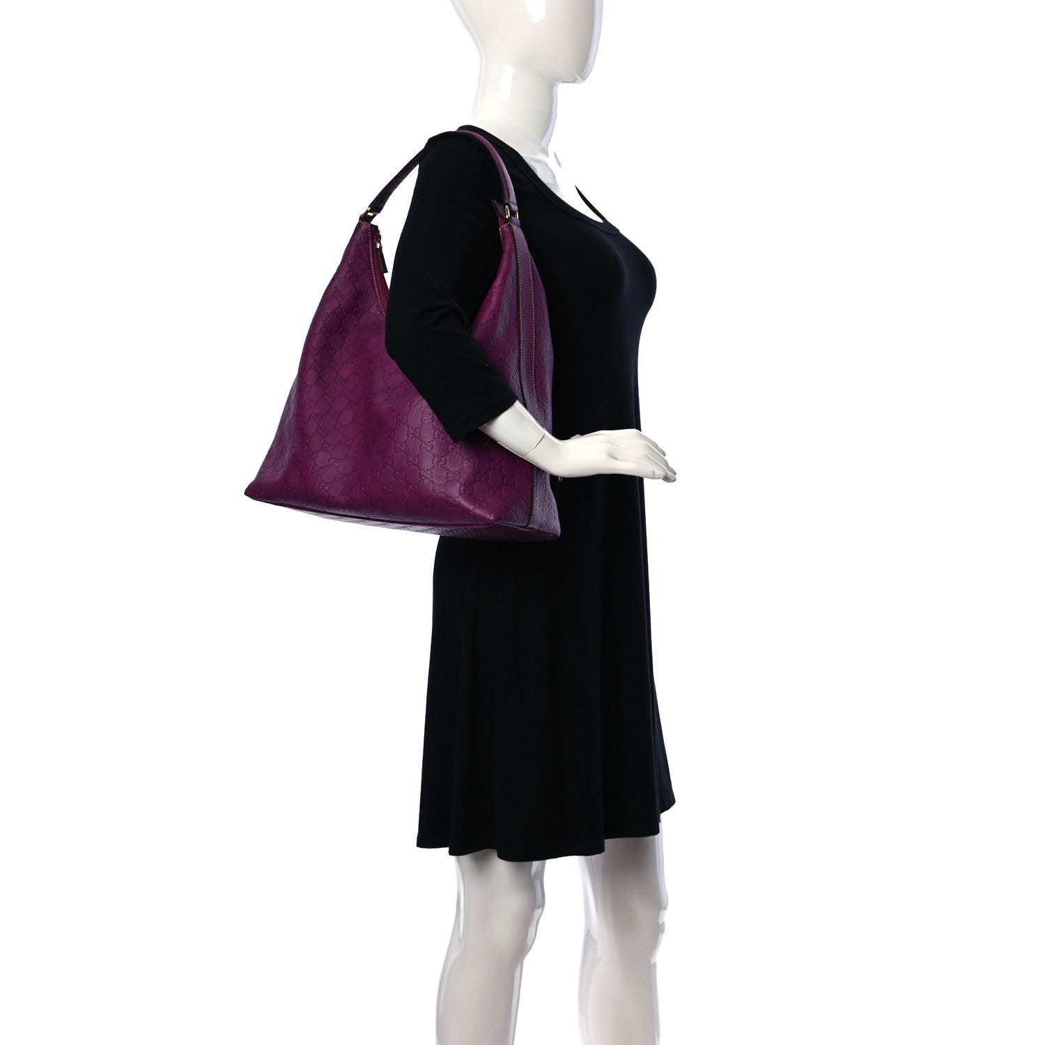 Gucci Guccissima Large Hobo Purple 2 of 11