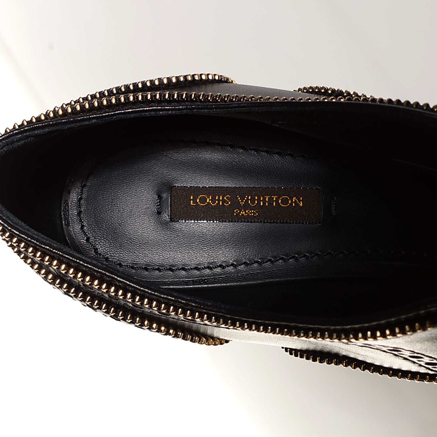 Louis Vuitton Calfskin Tomboy Platform Pumps 7 Black 6 of 7