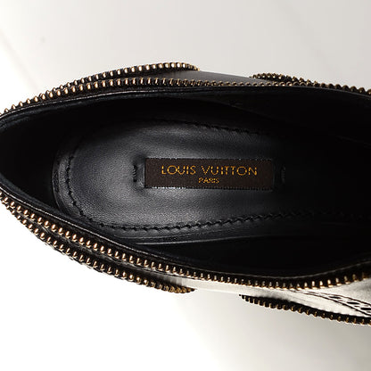 Louis Vuitton Calfskin Tomboy Platform Pumps 7 Black 6 of 7