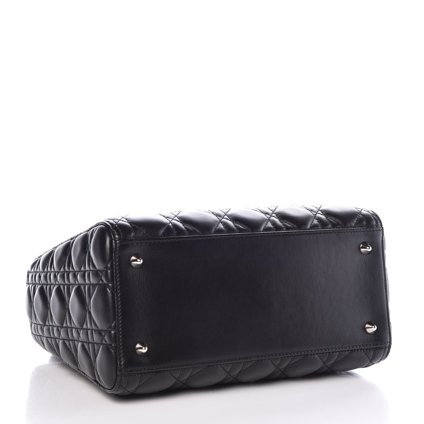 Lambskin Cannage Medium Lady Dior Black