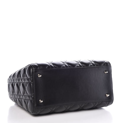 Christian Dior Lambskin Cannage Medium Lady Dior Black 4 of 7