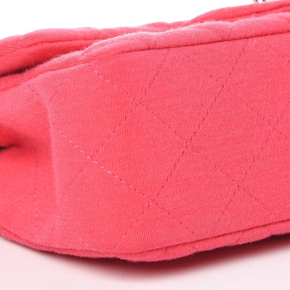 Chanel Jersey Quilted Mini Rectangular Flap Pink 8 of 10