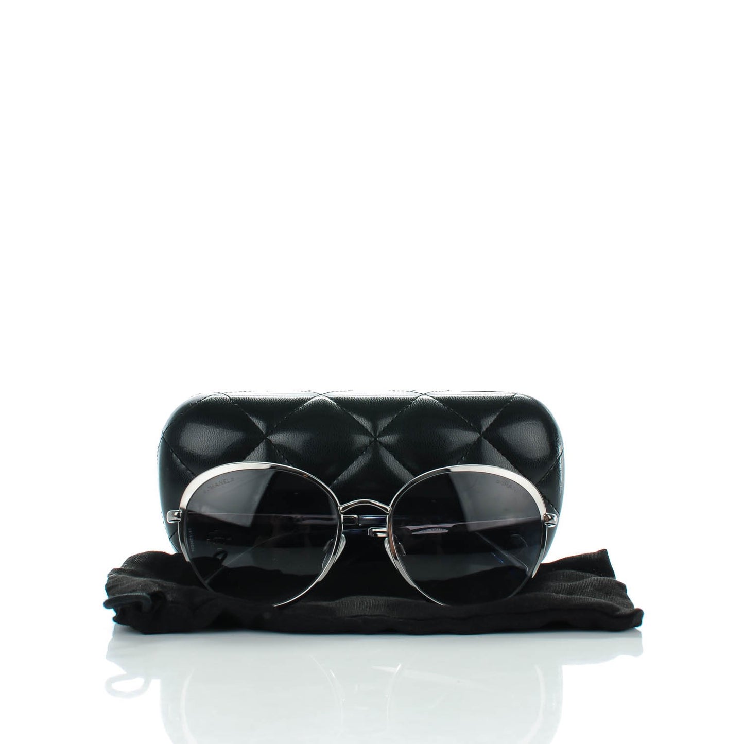 Round Signature Sunglasses 4206 Silver