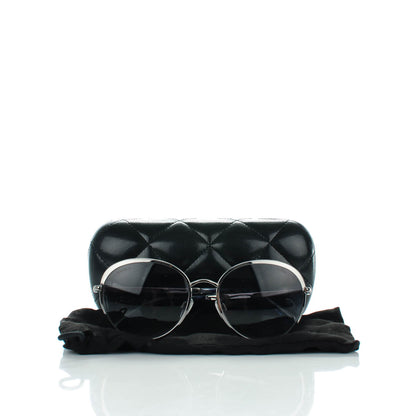 Chanel Round Signature Sunglasses 4206 Silver 6 of 6