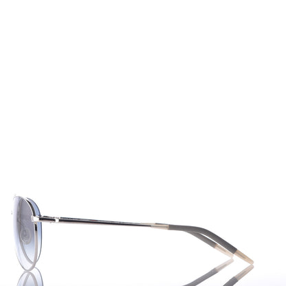 Oliver Peoples Benedict Aviator Sunglasses Silver 3 of 8