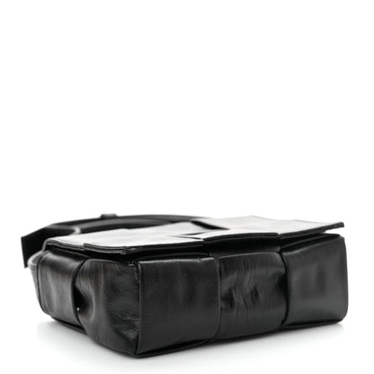 Bottega Veneta Paper Calfskin Maxi Intreccio Extra Mini Cassette Crossbody Bag Black 4 of 13