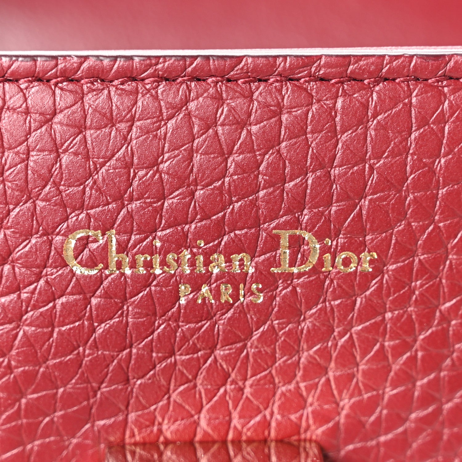 Christian Dior Bullcalf Medium Diorever Flap Red 6 of 9