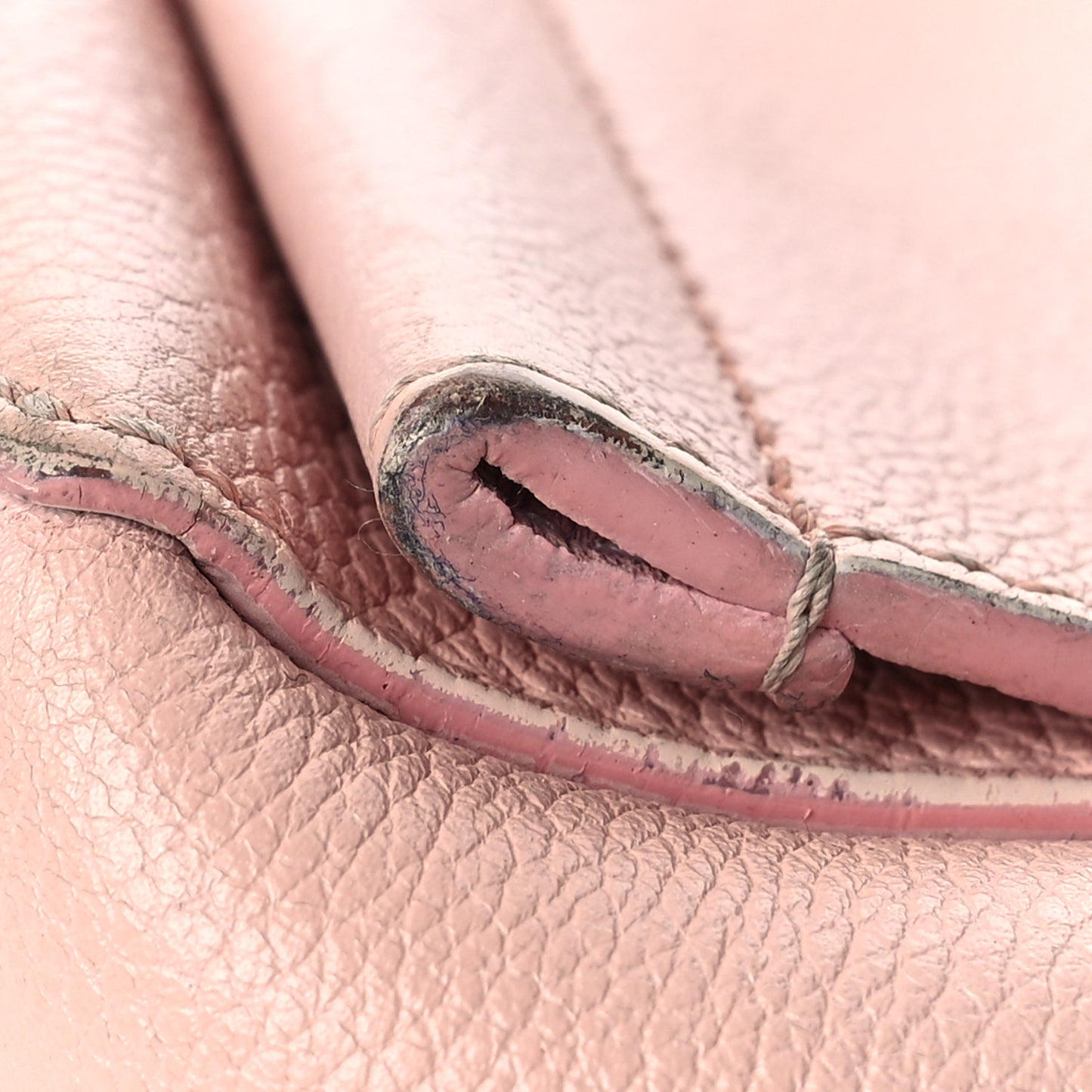 Calfskin Lockme II Chain Bag BB Rose Ballerine