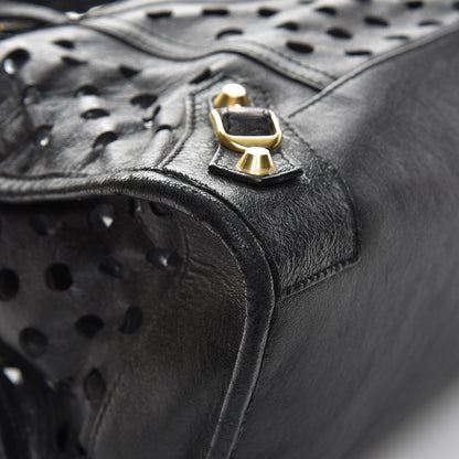 Balenciaga Agneau Classic Hardware Perforated Dot City Black 10 of 11