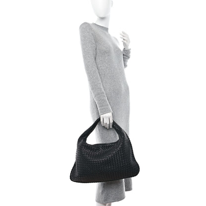 Bottega Veneta BOTTEGA VENETA Nappa Intrecciato Maxi Veneta Hobo Black 2 of 9