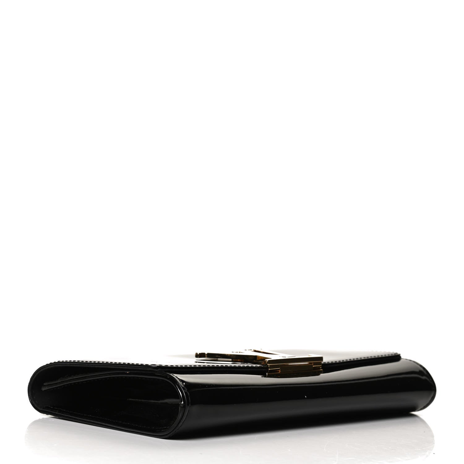 Louis Vuitton Patent Louise Clutch Black 4 of 10