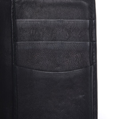 Alexander McQueen Embossed Calfskin Rib Cage Bi Fold Card Holder Black 5 of 8