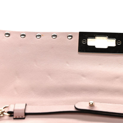Valentino Garavani Nappa Rockstud Spike Wallet on Chain Water Rose 9 of 9