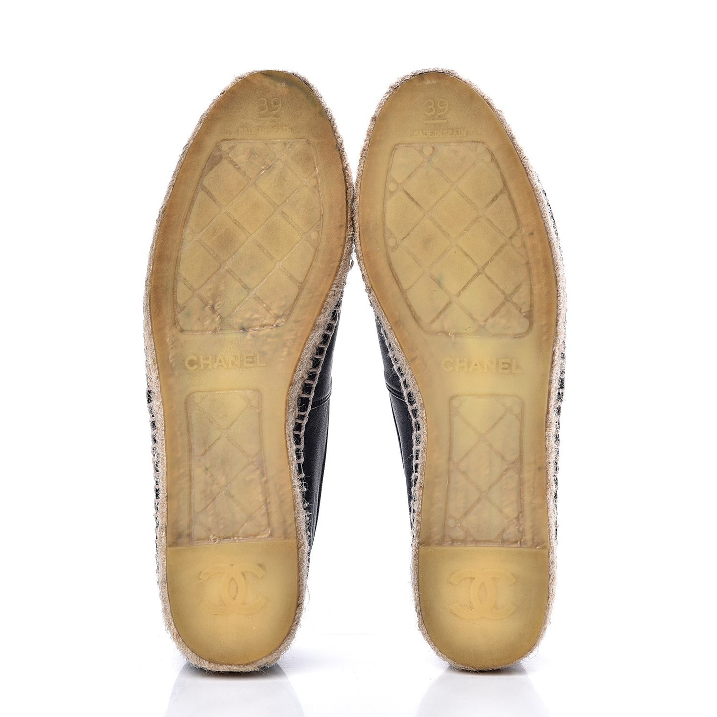 Lambskin CC Espadrilles 39 Navy Black