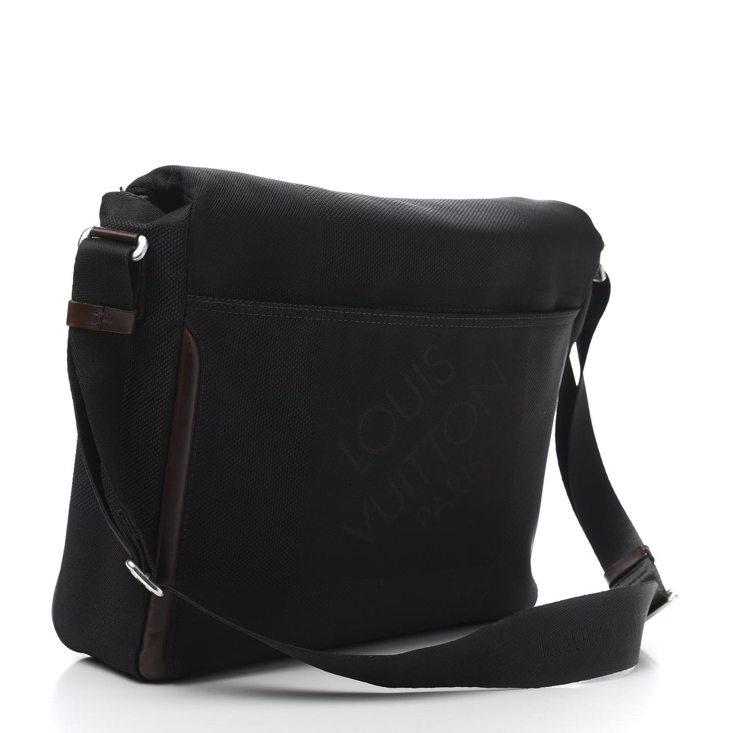 Damier Geant Messenger Bag Black