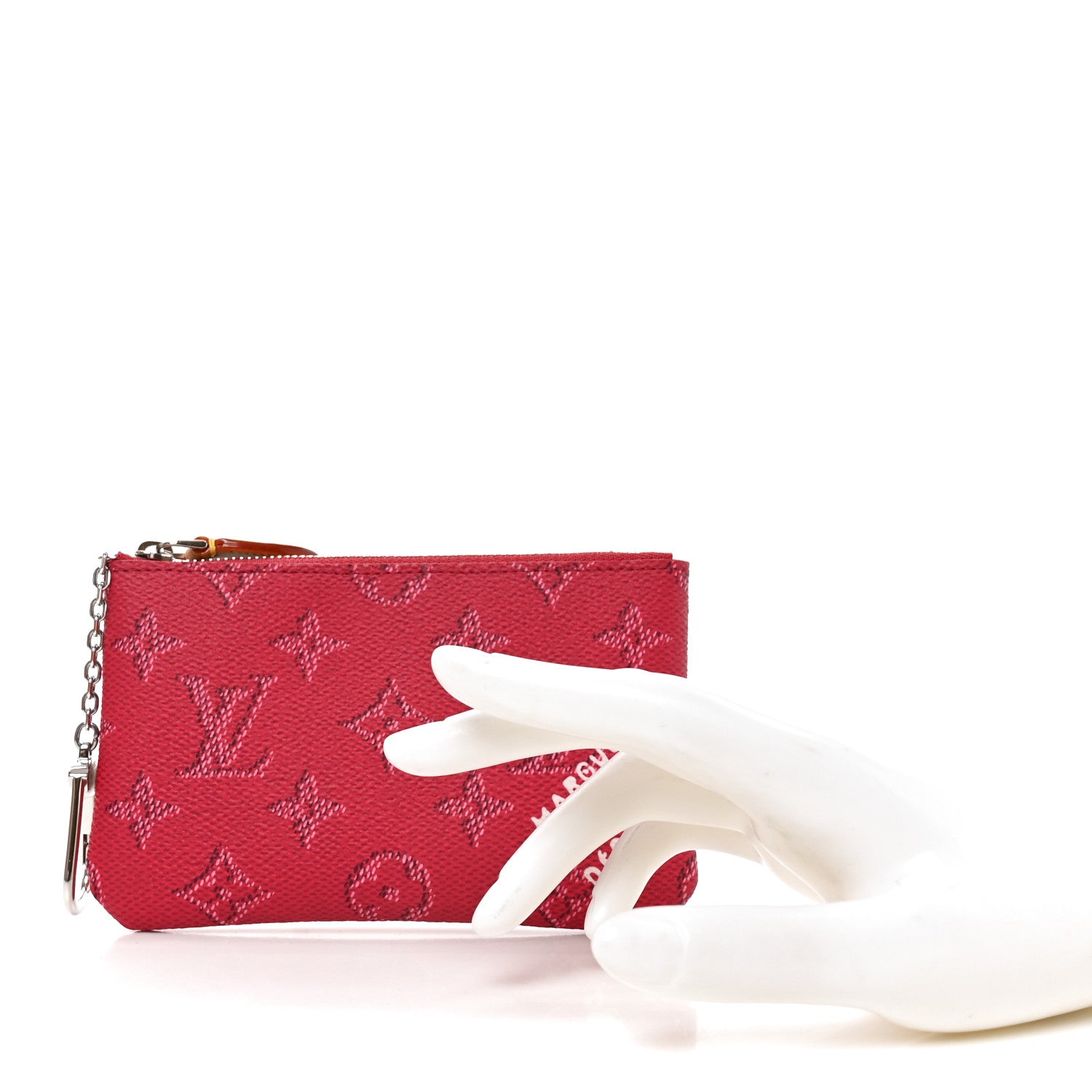 Louis Vuitton Monogram Heritage Key Pouch S Pondicherry Pink 2 of 7