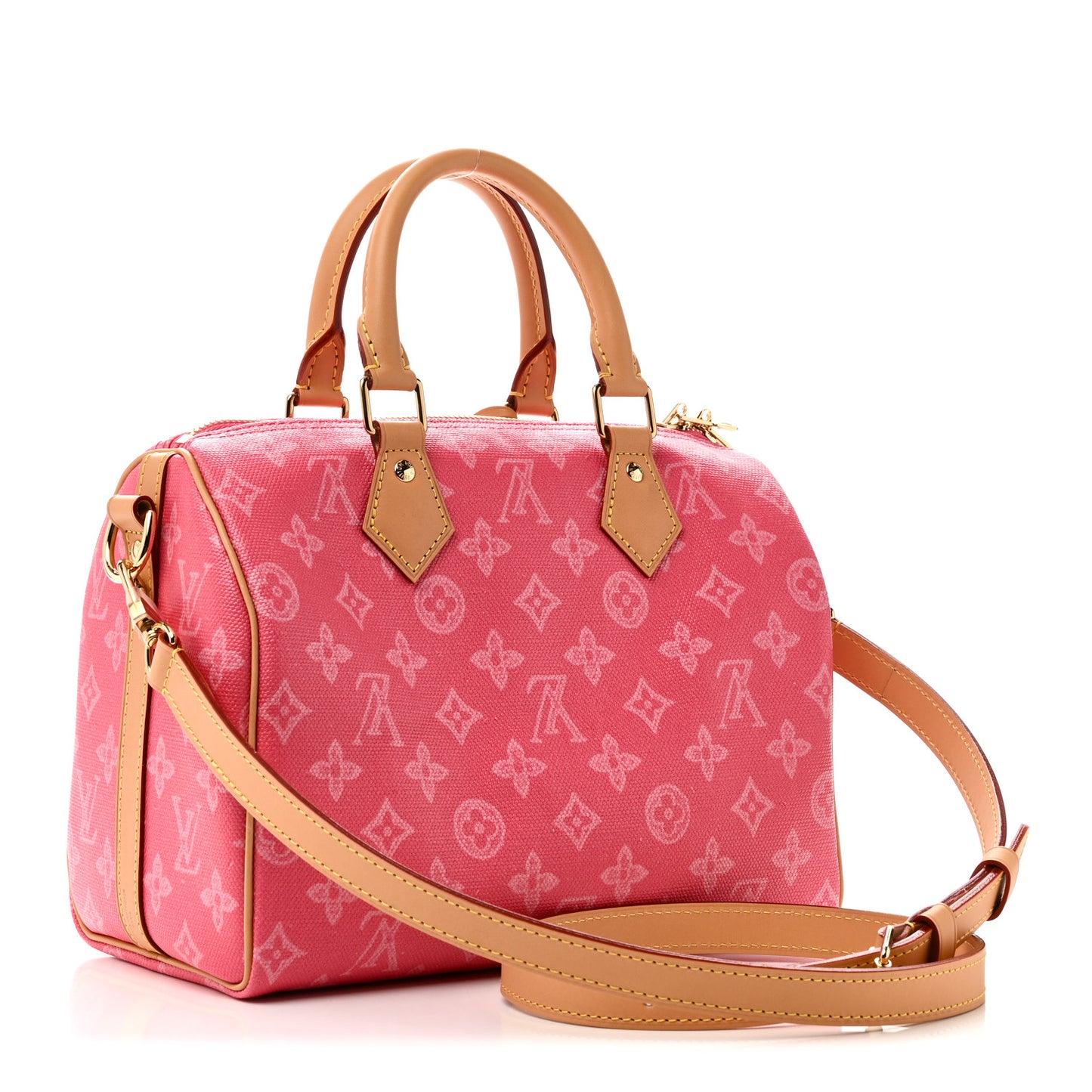 Monogram Origine Speedy Bandouliere 25 Rose Ruban