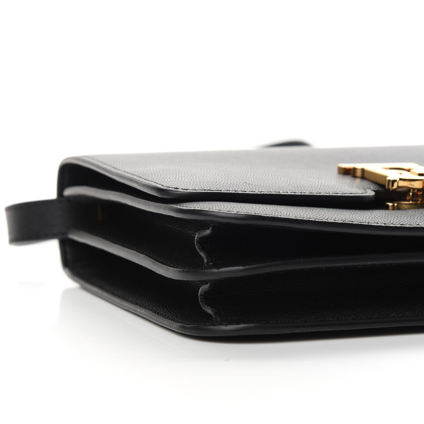 Grained Calfskin Medium TB Bag Black