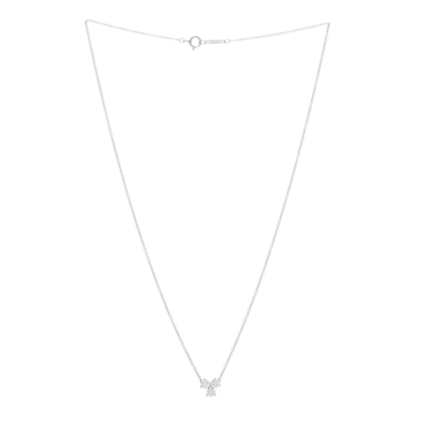 Platinum Diamond .42ctw Aria Pendant Necklace