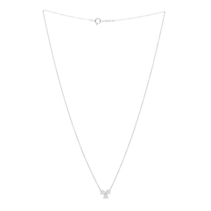 Tiffany Platinum Diamond .42ctw Aria Pendant Necklace 2 of 5
