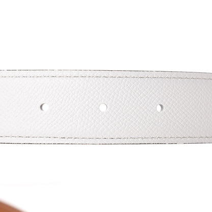 Hermes Epsom Swift 32mm Collier De Chien CDC Belt 95 Blanc Naturelle 7 of 8