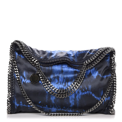 Stella McCartney Tie Dyed Satin Falabella Fold Over Tote Cerulean 1 of 7