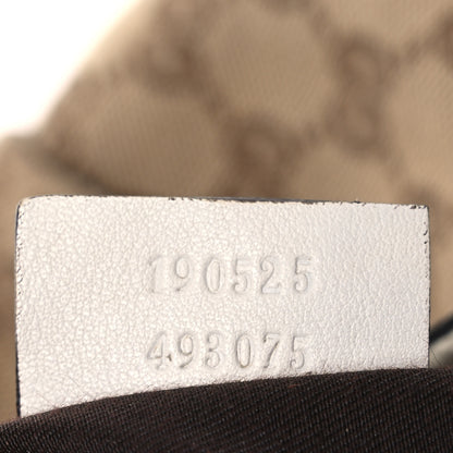 Gucci Monogram Medium D Gold Ring Hobo White 8 of 17