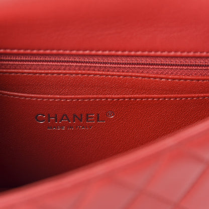 Chanel Lambskin Quilted Mini Rectangular Flap Red 8 of 11