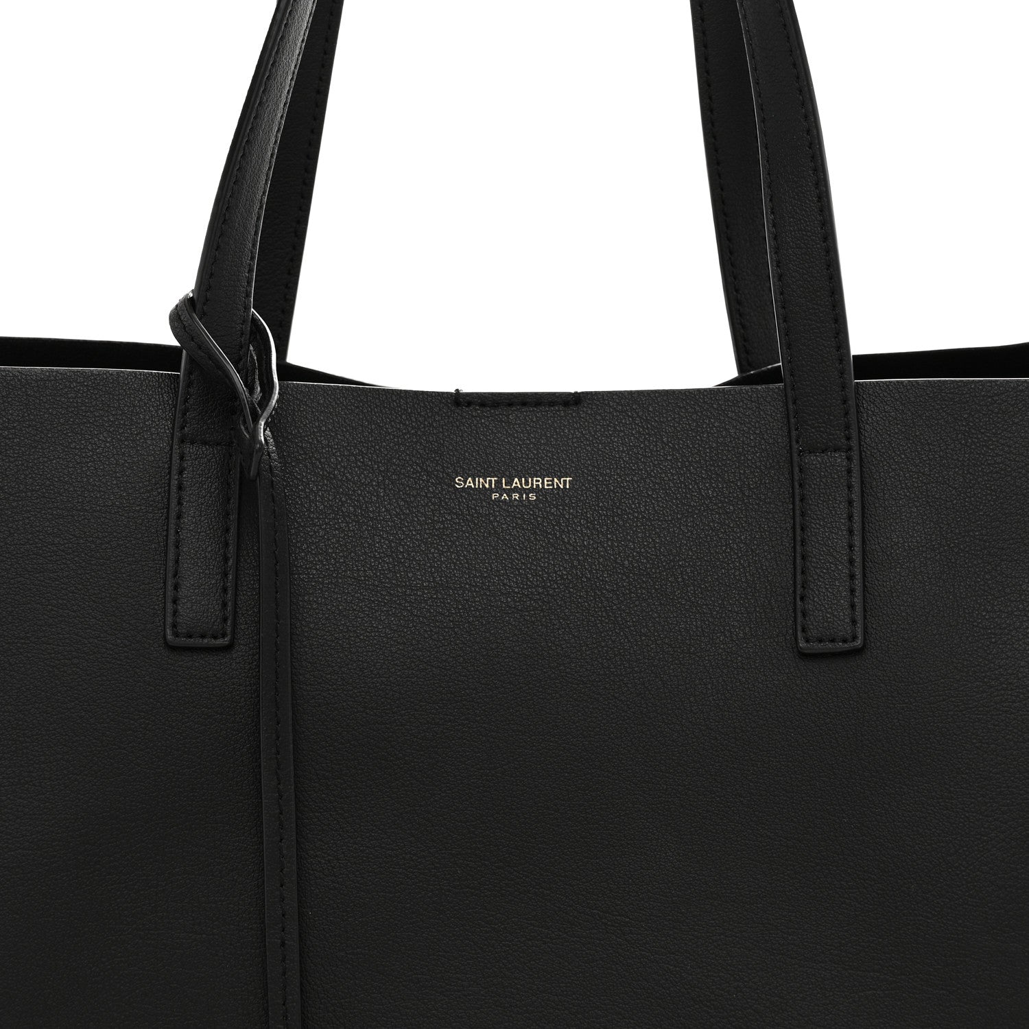Saint Laurent Calfskin Large Shopping Tote Black 9 of 12