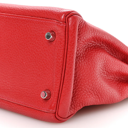 Hermes Taurillon Clemence Kelly Retourne 32 Rouge Casaque 9 of 10