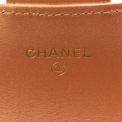 Chanel Metallic Lambskin Quilted Large Gusset Flap Wallet Golden 7 of 12